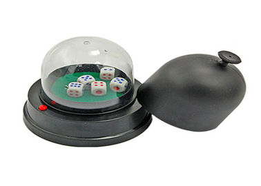 Black Plastic Electronic Dice Cup Cheating Device For Dice Games