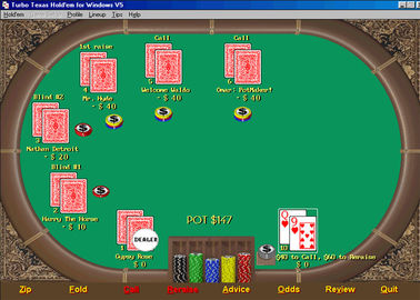 English Version Texas Holdem Analysis Software With XP System , Poker Tournament Software