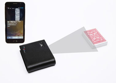 Foldable Man’s Leather Wallet Cameras for Poker Analyzer System