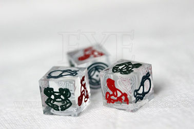 12mm / 14mm / 16mm Gamble Casino Game Dice With Animal Print